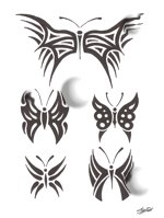 Butterfly Paper Stencils #3