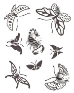 Butterfly Paper Stencils #4