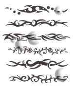 Arm/Wrist/Ankle Bands Paper Stencils #2