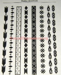 Native American/Indian Armband Paper Stencils #2
