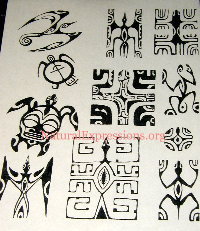Native American Woodblocks Paper Stencils #3