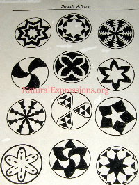 South African Motif Paper Stencils