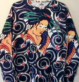 &quot;Geisha Japanese Tattoo&quot; Long Sleeve Shirt