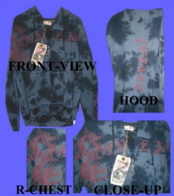 Dark Blue Seven/7 For All Mankind &quot;Dragon Tattoo&quot; Hoodie