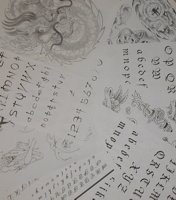 Sketchbook and Lettering Guide Book