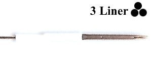 Cosmetic Needle 3 Round Package of 10