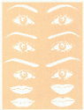 Permanent Makeup &quot;Eyebrow/Lip&quot; Practice Skin Sheet