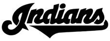 Cleveland Indians &quot;Script&quot; Stencil