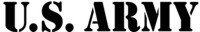 &quot;U.S. Army Font&quot; Stencil