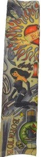 1 Demonic Woman &amp; Flaming Heart Tattoo Sleeve