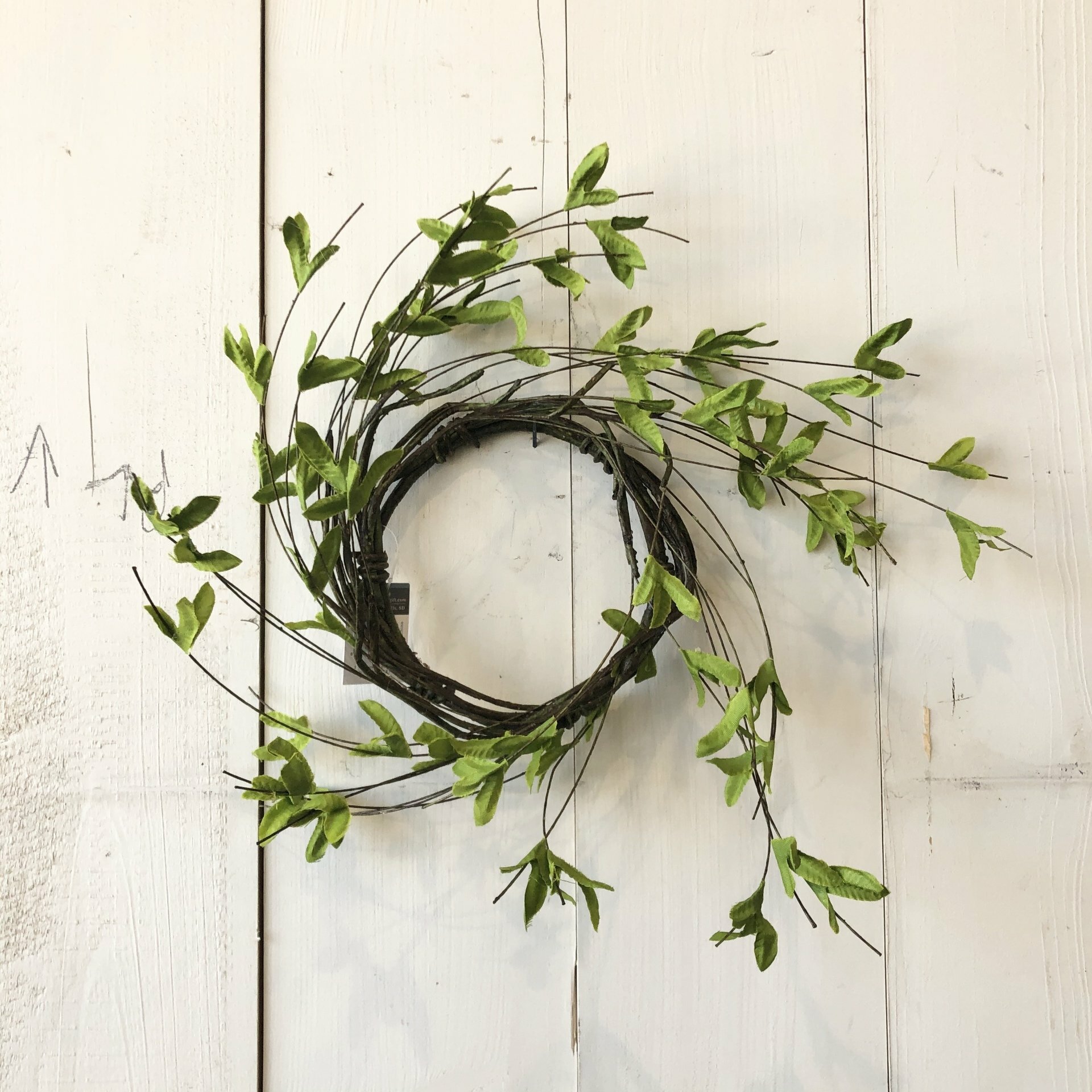 Spring Green Candle Ring Wreath