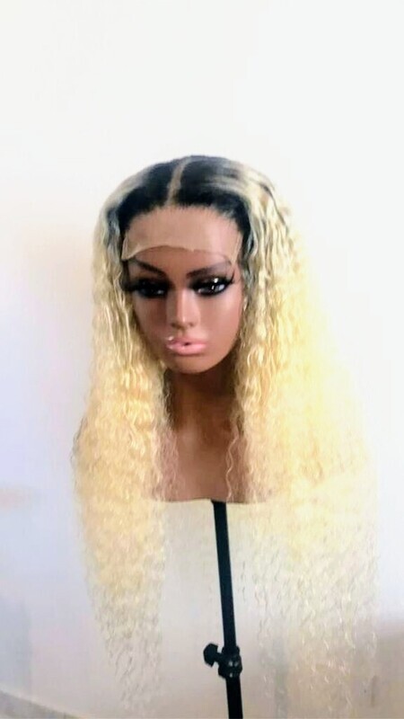5x5 lace curly wig