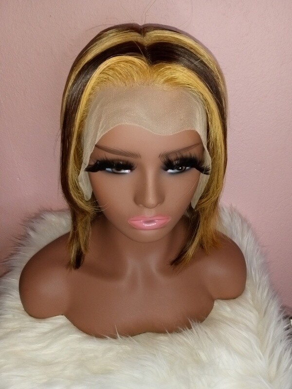 Bob wig full lace frontal (highlight)