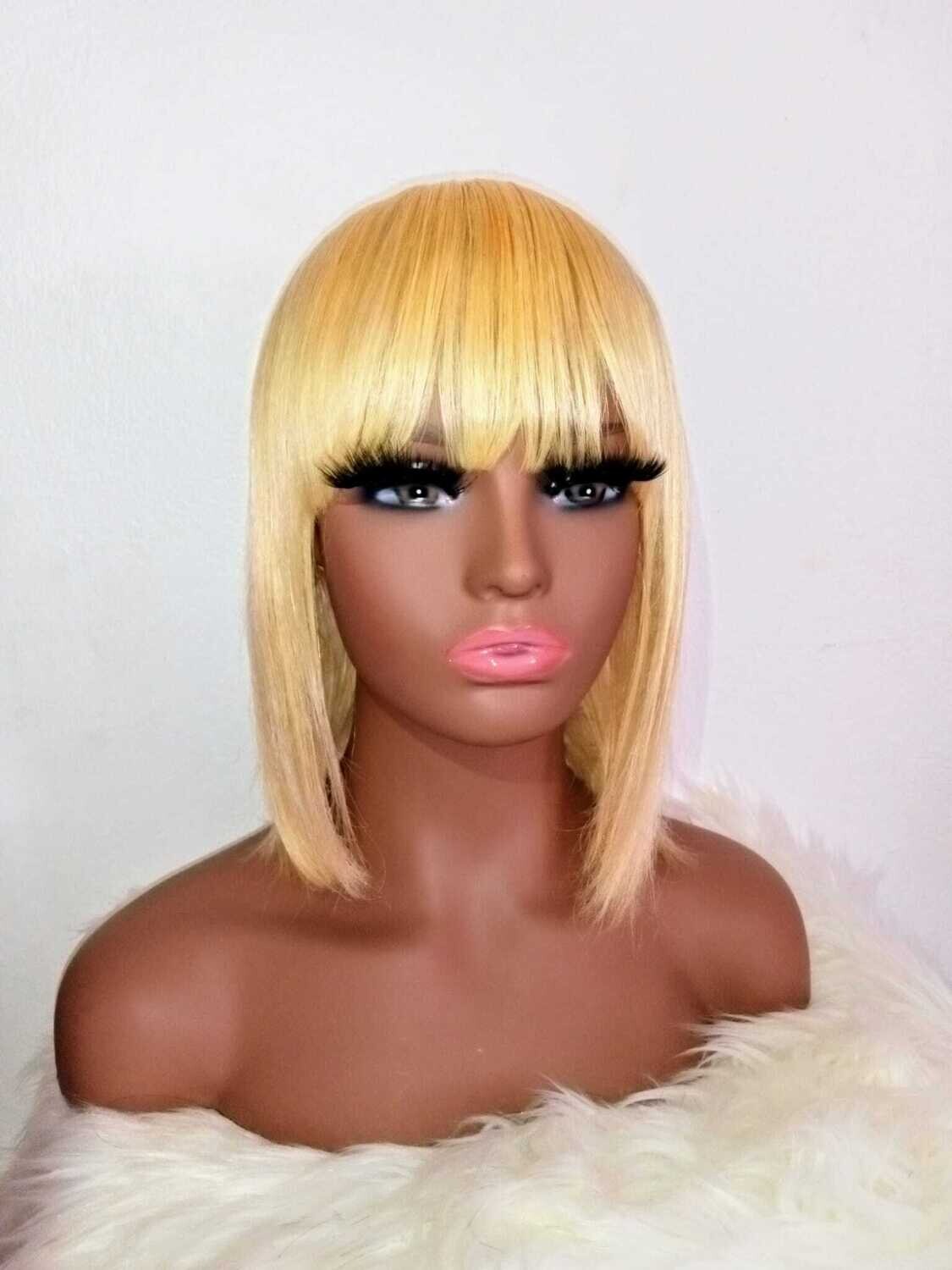 613 Non-lace bang bob wig