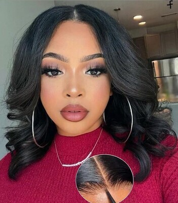 Lace front body-wave wig
