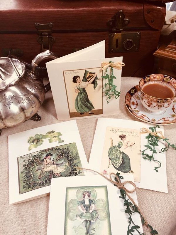 St Patrick's Day Seed paper card