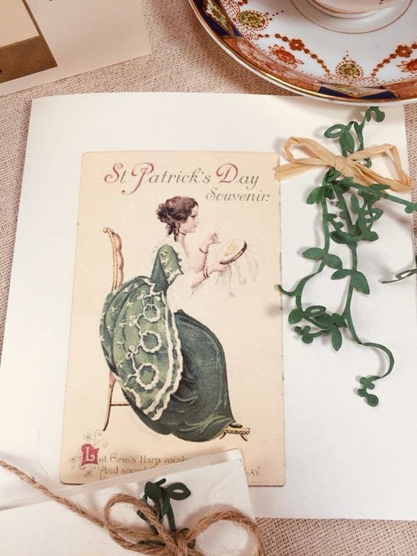 Irish Lady, seed paper greeting card.
