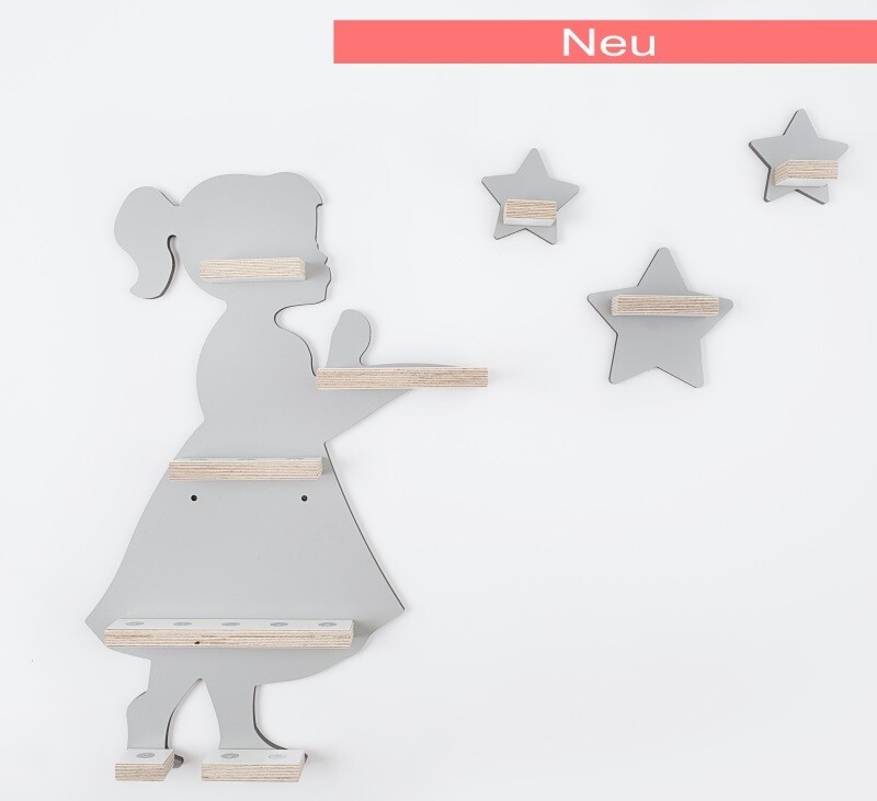 Sternenmädchen in grau