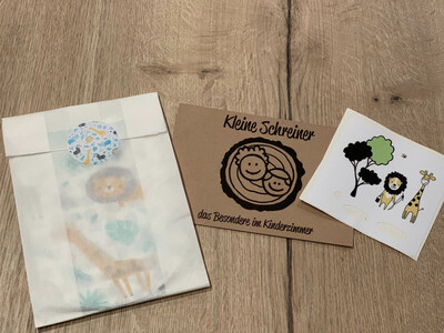 Sparset Schutzhülle - Wilde Tiere+ Schutzfolie Löwe und Giraffe