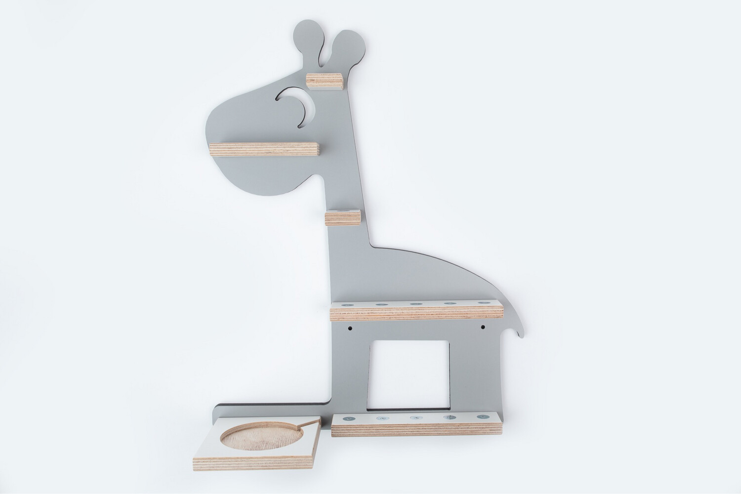 Giraffe in grau