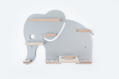 Elefant in grau
