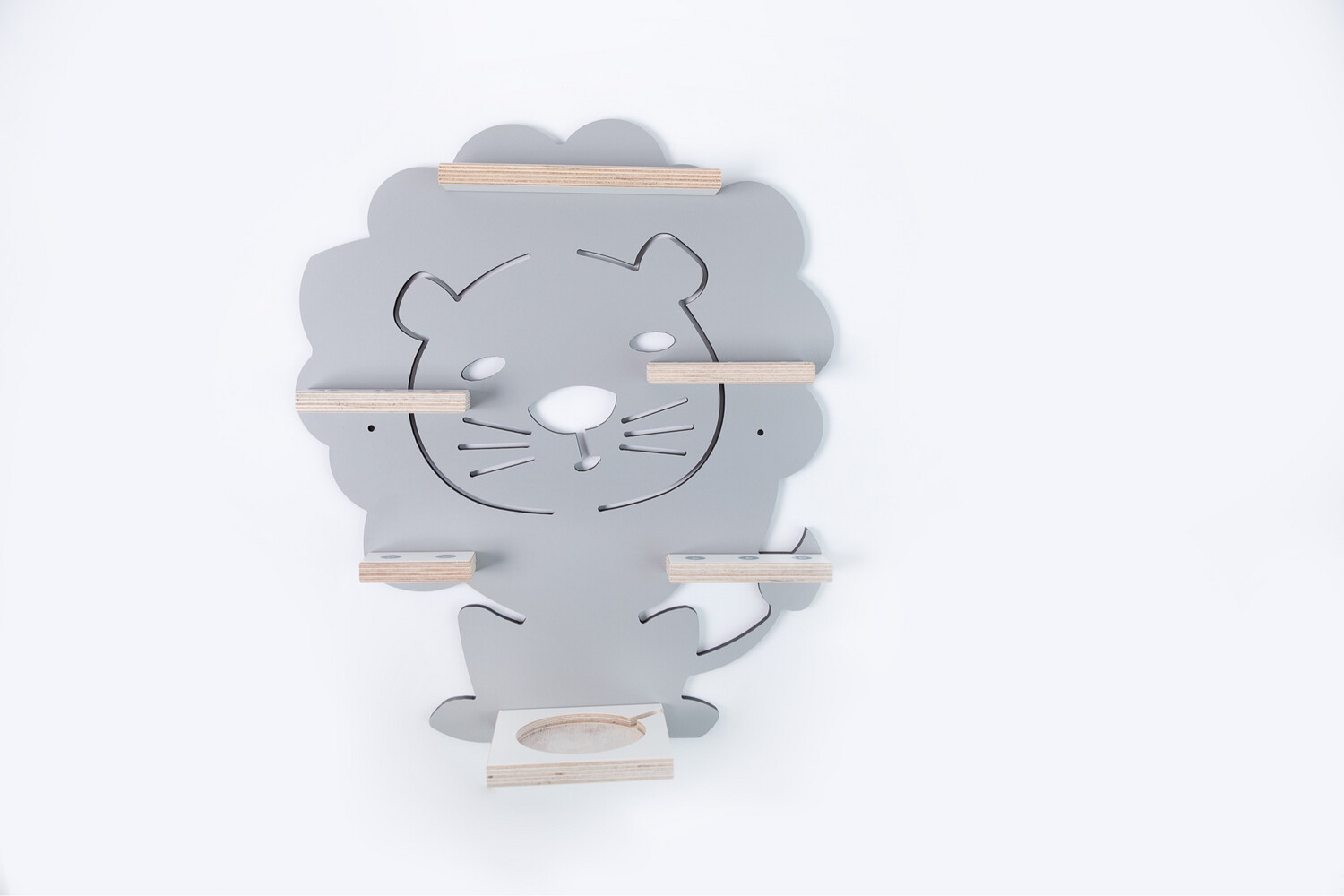 Löwe in grau