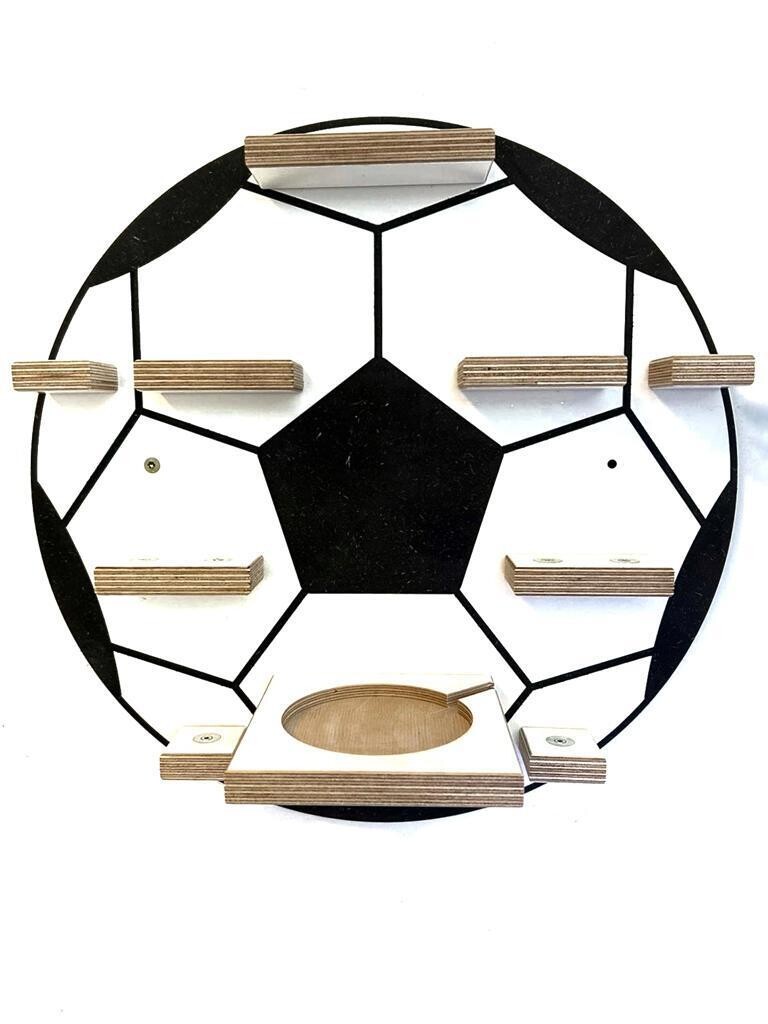 Der Fußball in schwarz / weiß