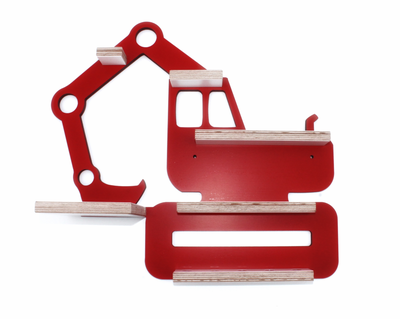 Bagger in rot