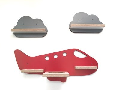 Flugzeug in rot