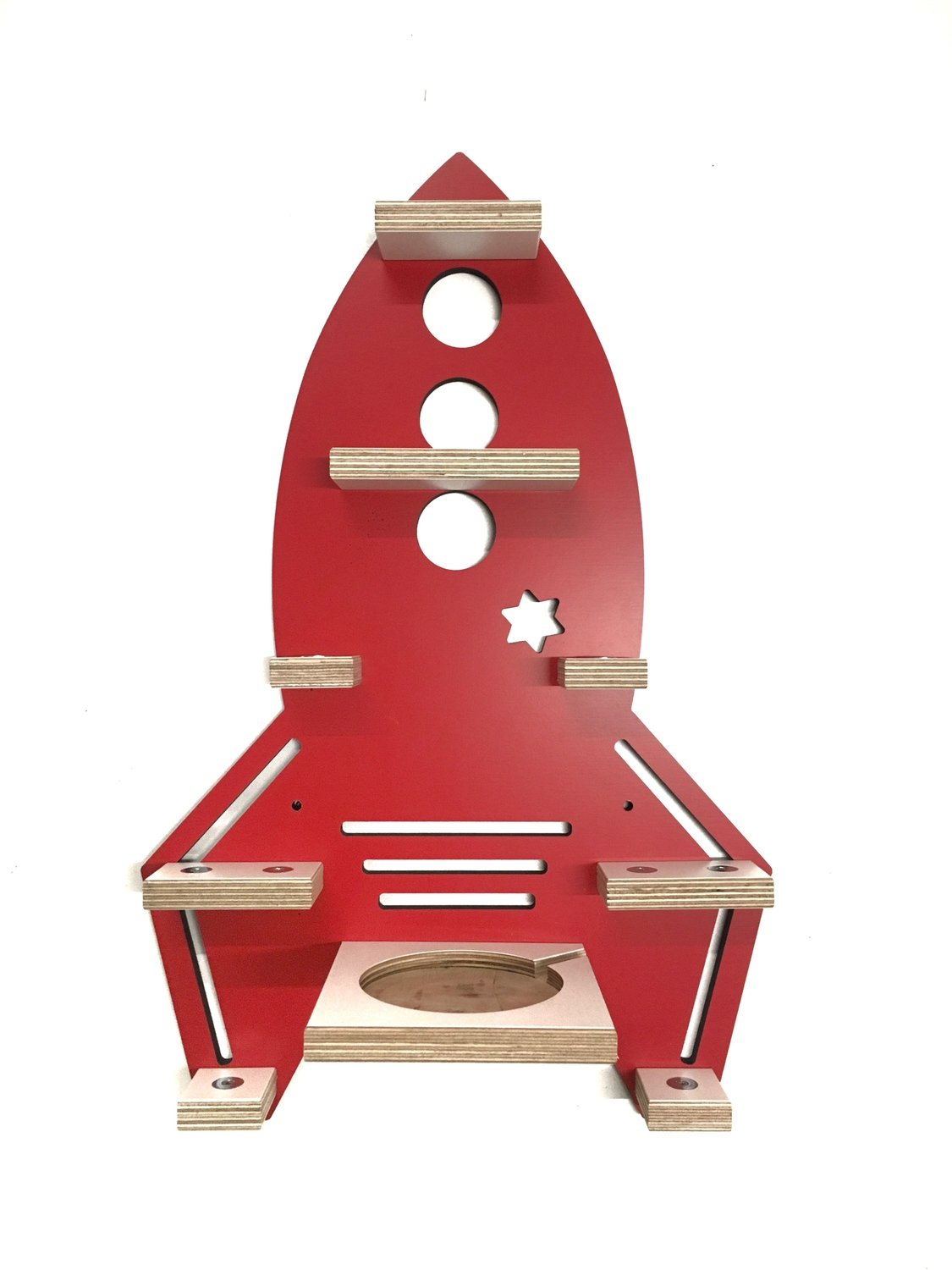 Rakete in rot