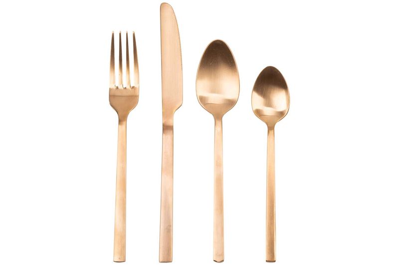 RETRO BESTEKSET 24-DELIG KOPER Artikel code 1667937/19