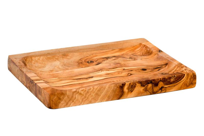 PRESENTATIEBORD 28.5X18XH2.2CM OLIJFHOUT Artikel code 4840510/1052