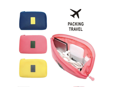 Case Portable Storage Bag Digital Gadget Devices USB Cable Earphone Pen Travel Cosmetic Insert Organizer System Kit Case