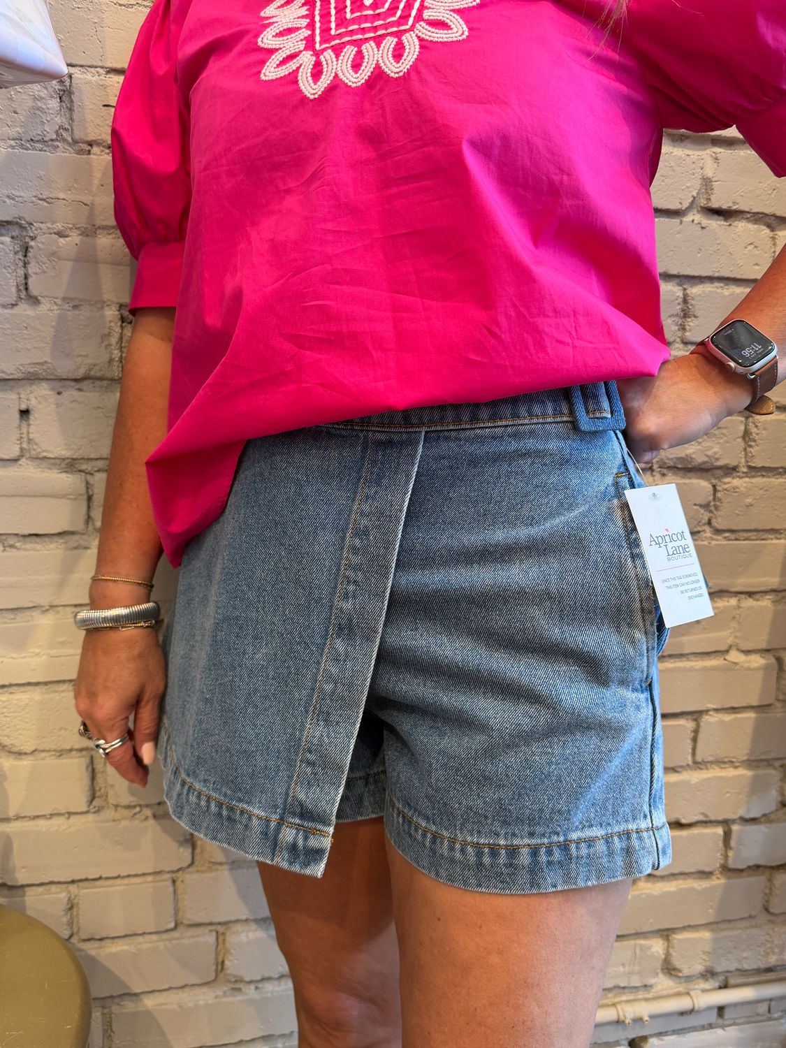 SLANTED FRONT SKORT