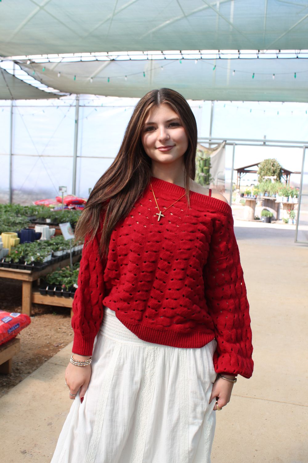 OPEN KNIT SWEATER