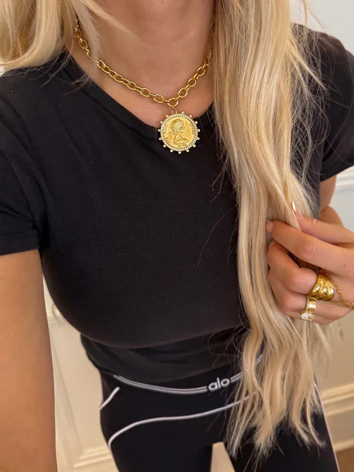 CHANSUTT SMALL BLING COIN NECKLACE