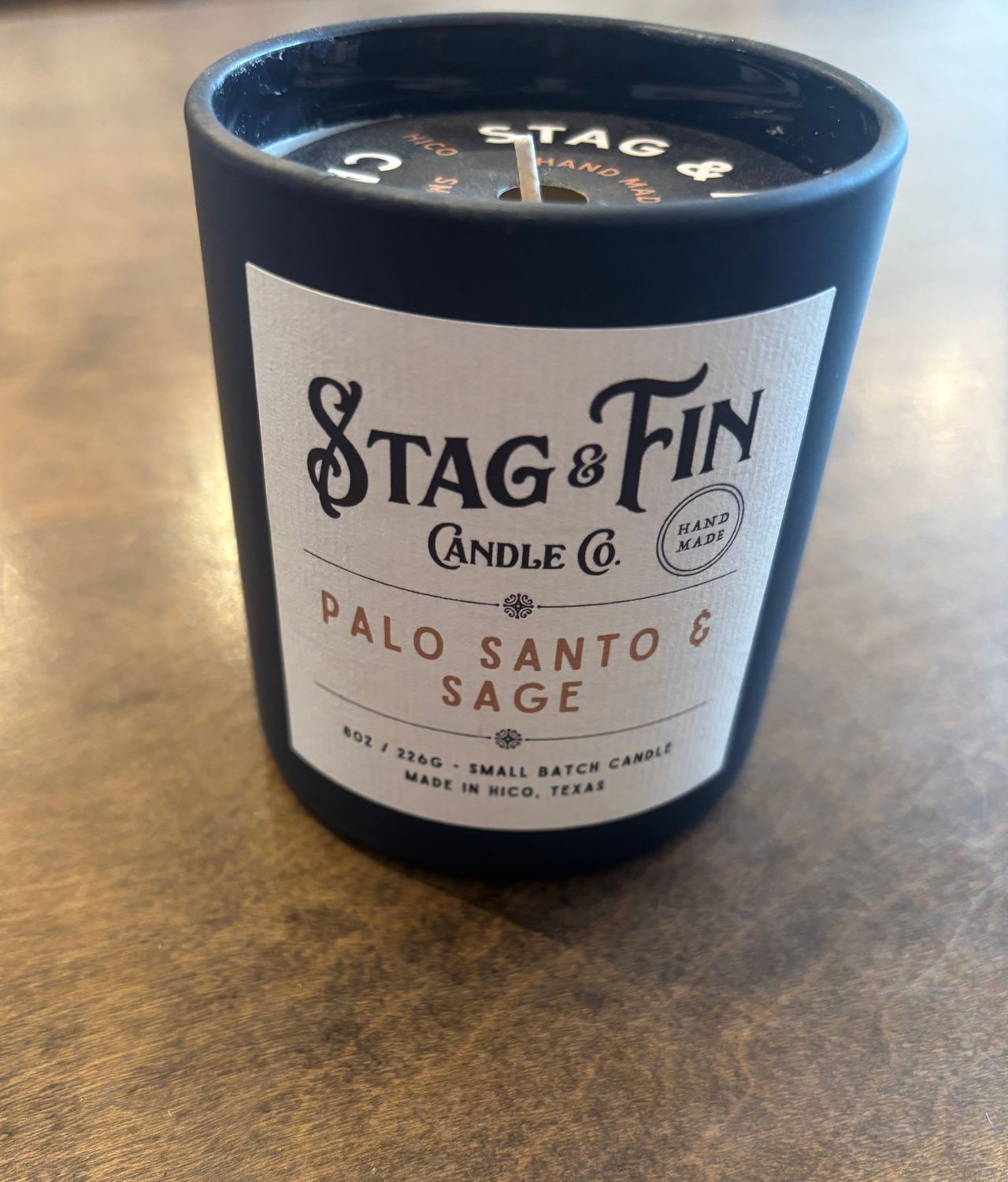 PALO SANTO &amp; SAGE CANDLE