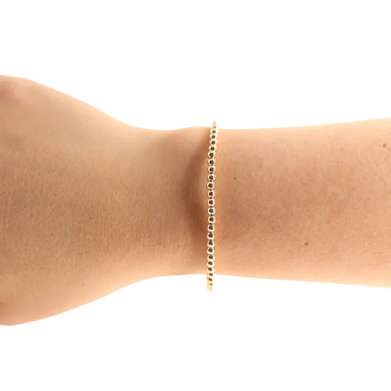 3MM GOLD BRACELET - 6.75IN