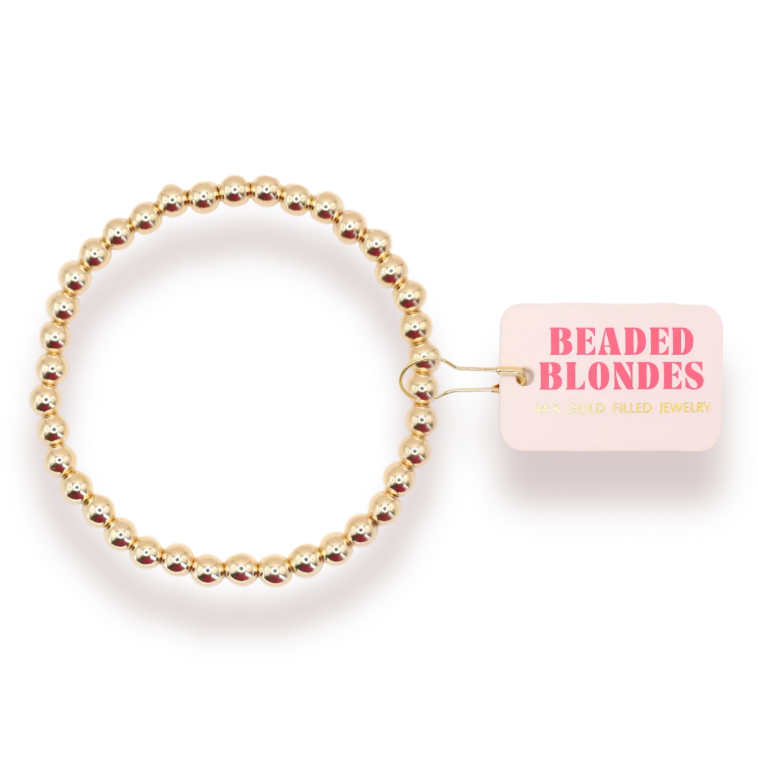 5MM GOLD BEADED BRACELET