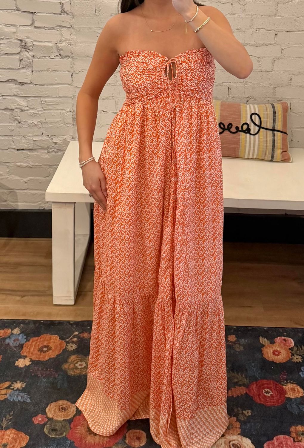 TIE FRONT MAXI DRESS