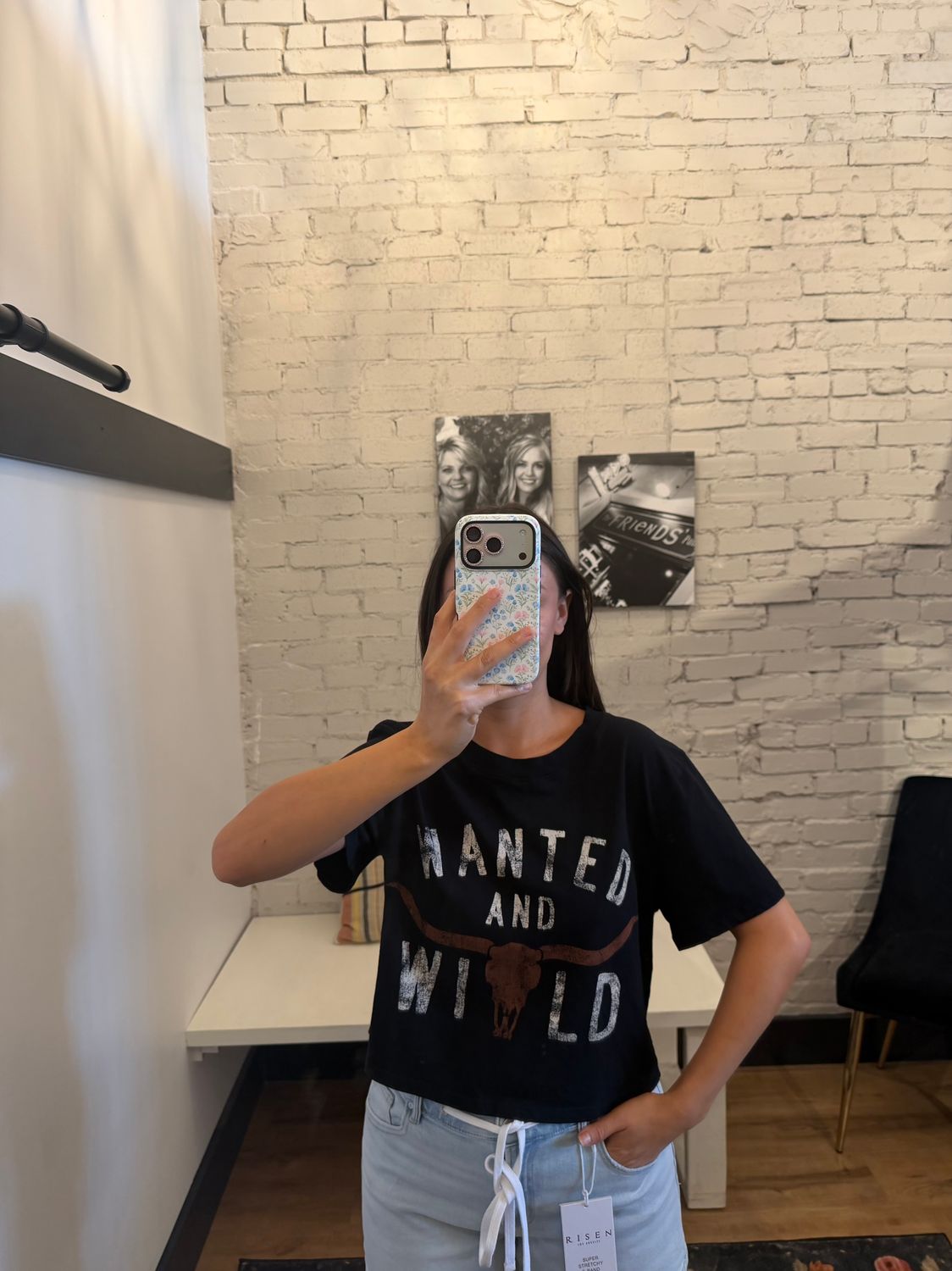 WANTED AND WILD CROP TEE