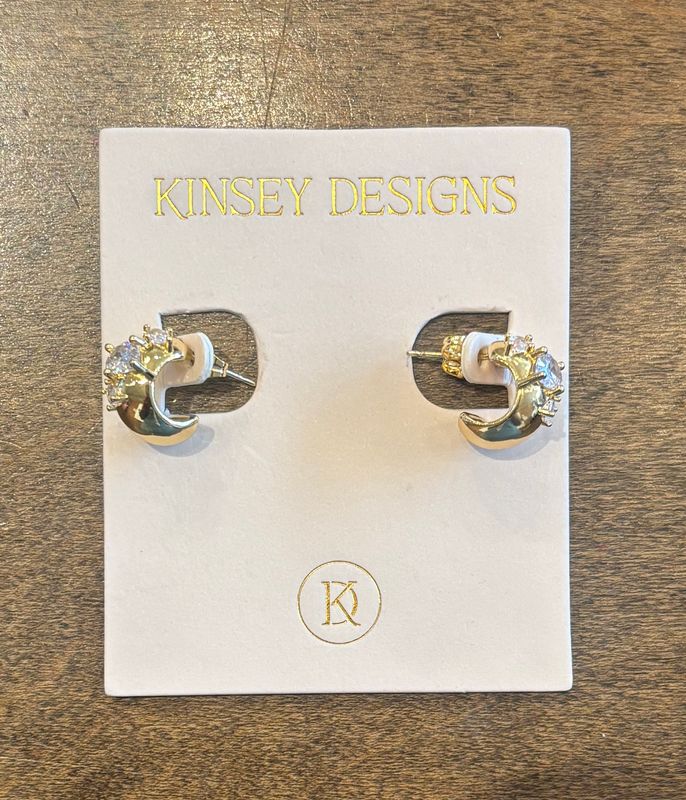 INDIE MARQUISE HOOP EARRING