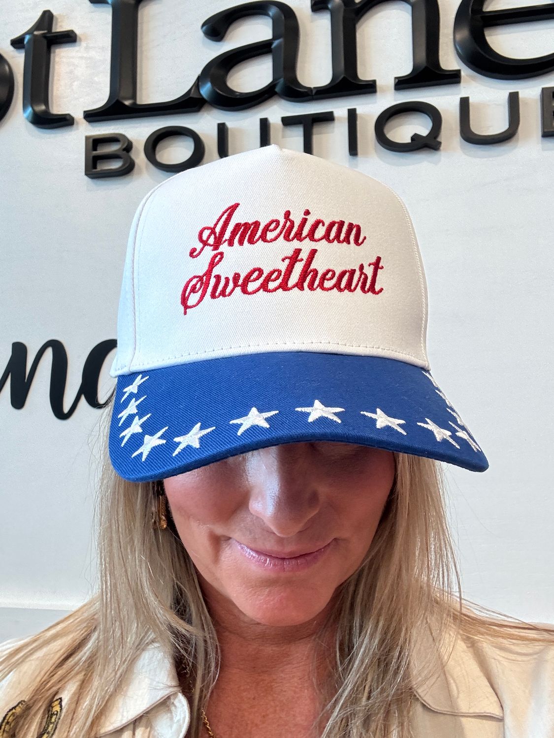 AMERICAN SWEETHEART TRUCKER HAT