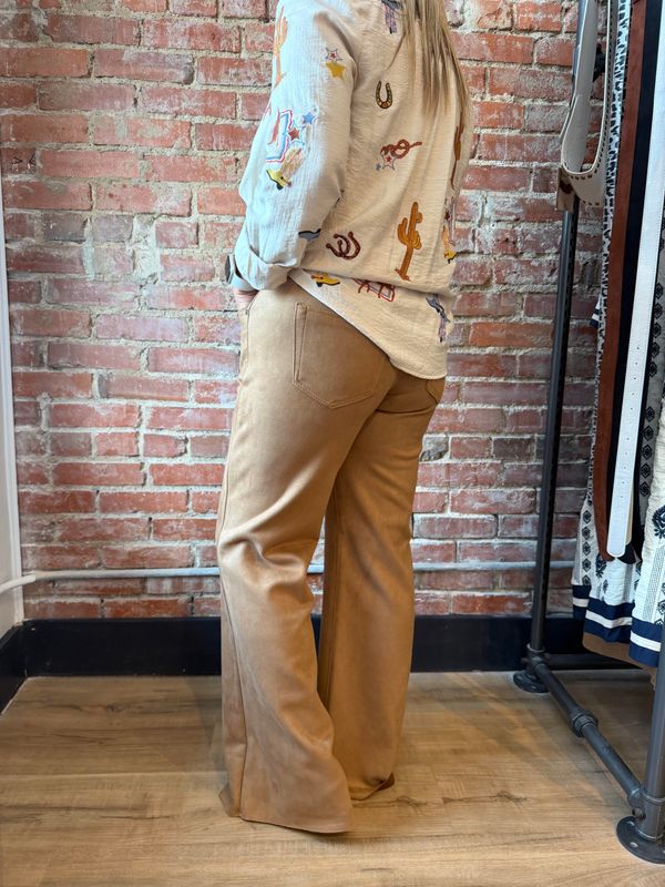 SUEDE STRETCH 33" COMFORT FLARE