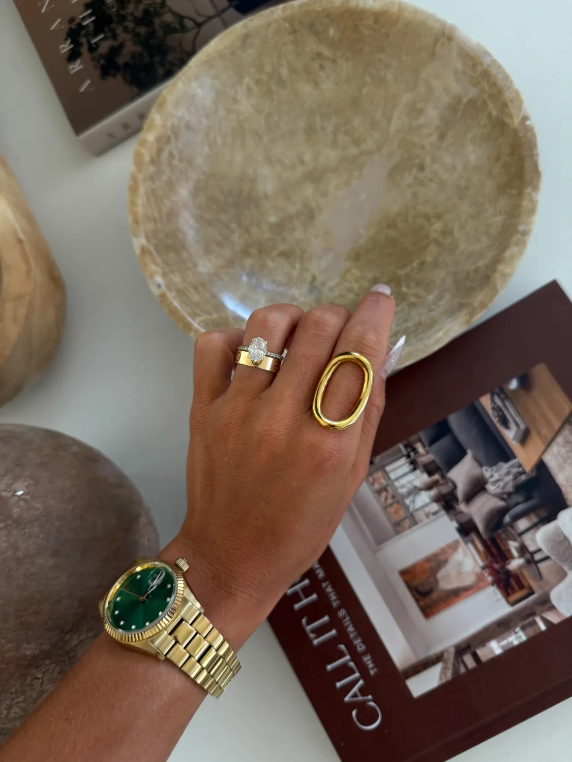 CHANSUTT GOLD AMANDA RING