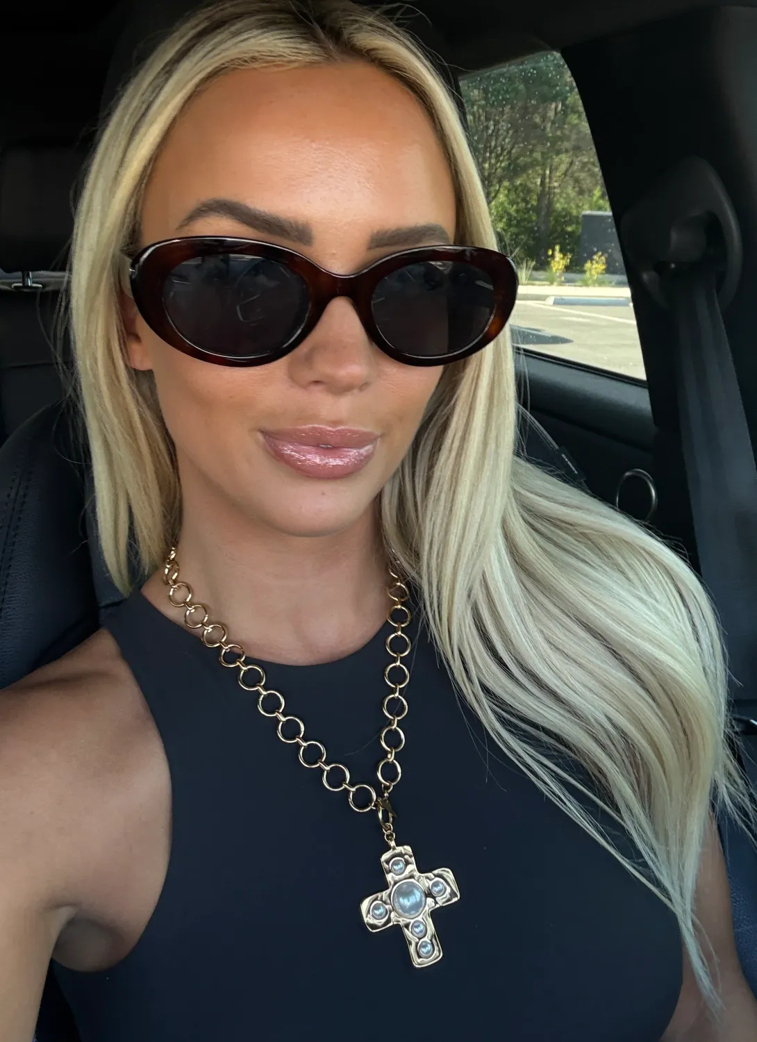 CHANSUTT GOLD HARPER NECKLACE 19 INCHES