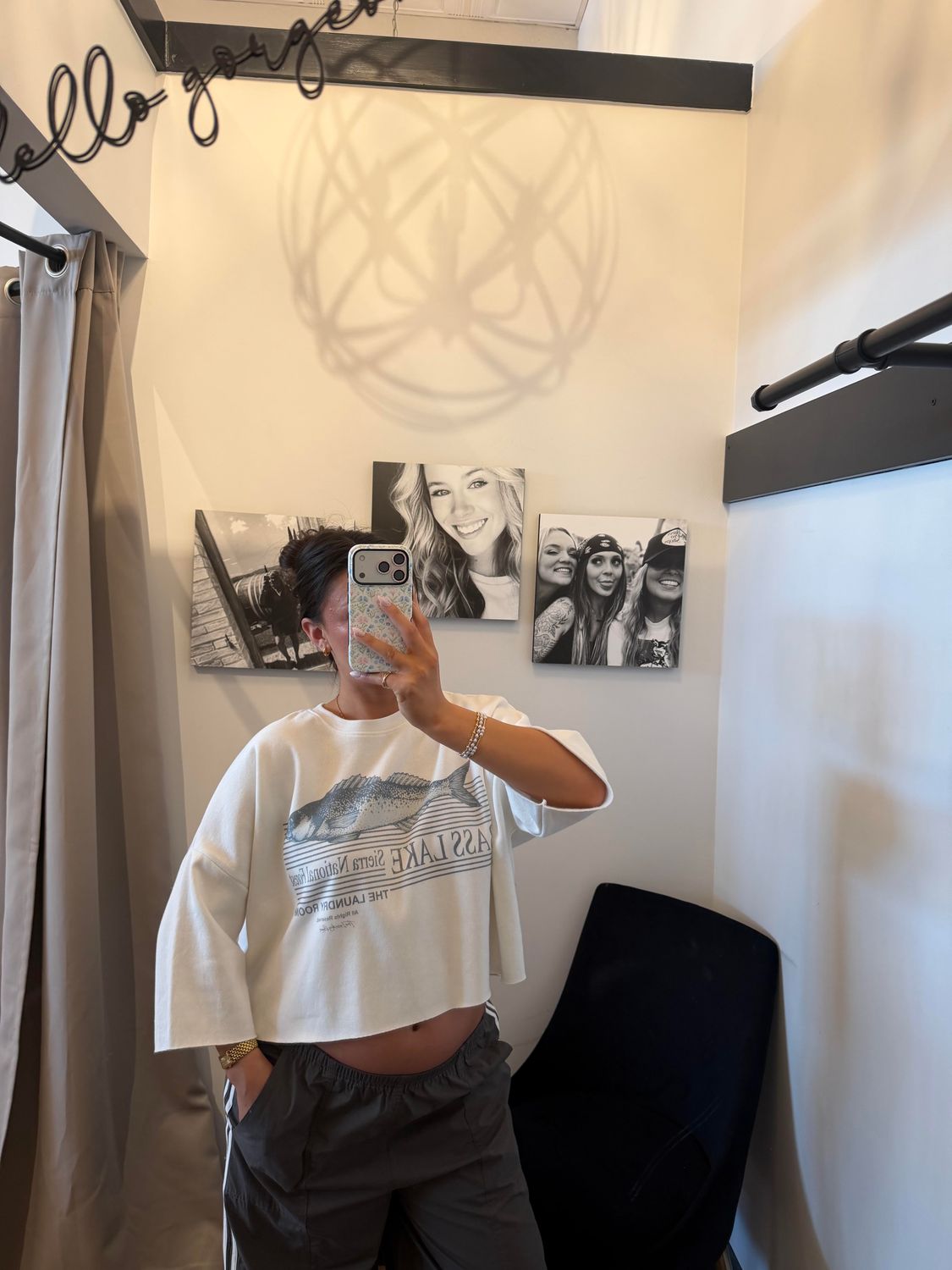 BASS LAKE CROP S/S SWEATSHIRT