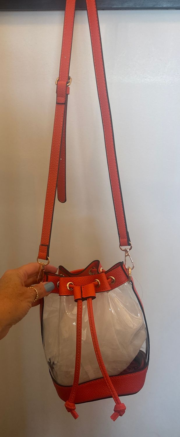 CLEAR CROSSBODY GAMEDAY PURSE