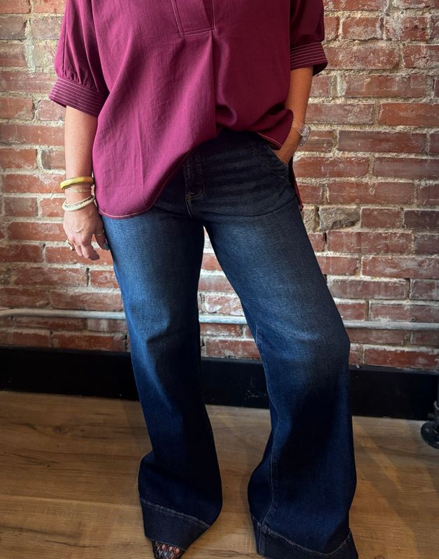 HIGH RISE TC WIDE FLARE JEANS