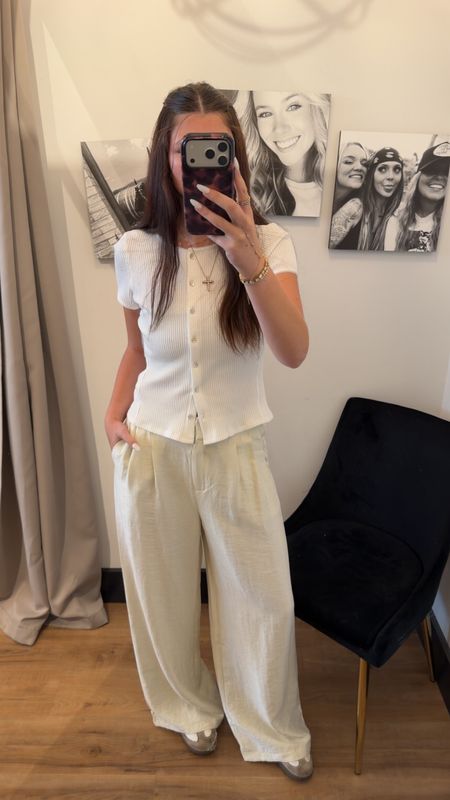 HIGH WAIST WIDE LEG TROUSERS